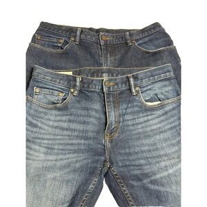 Banana Republic Men's‎ straight leg Slim Fit Y2K Blue Jeans 2 pair Size 30x30